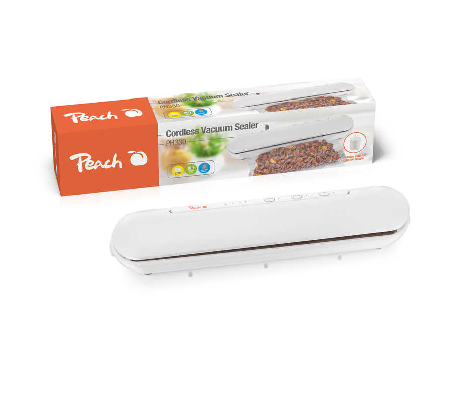 Peach Akku Vakuumierer PH330 weiß kabellos, Ansicht 2