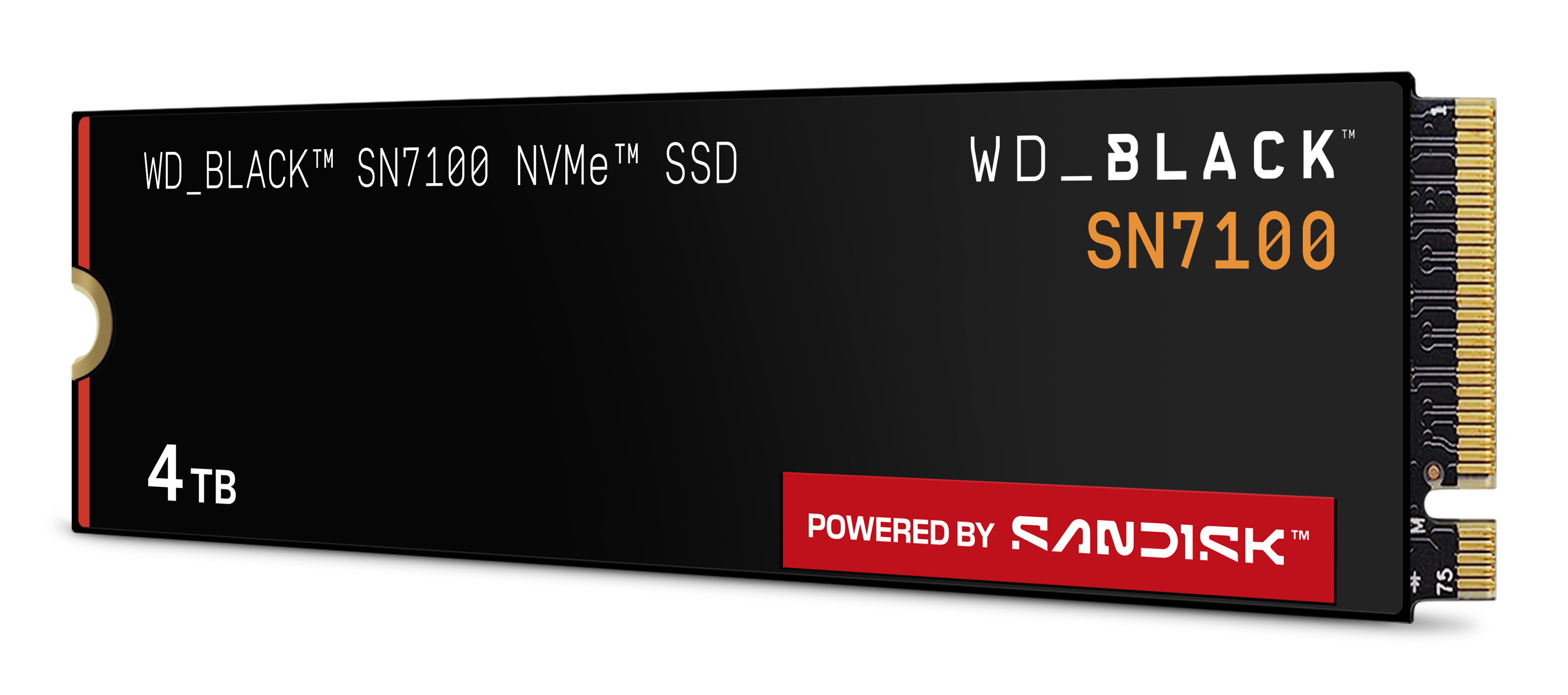 WD_BLACK SN7100 WDS400T4X0E-00CJA0 - SSD - 4 TB - intern - M.2 2280 - PCIe 4.0 x4 (NVMe), Ansicht 4