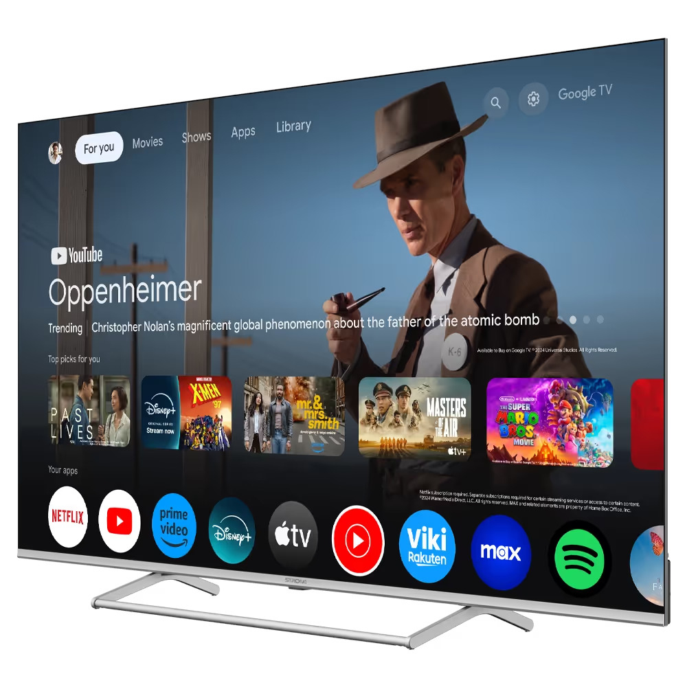 Strong SRT65UG8773C - 165,1 cm (65) - 3840 x 2160 Pixel - QLED - Smart-TV - WLAN - Metallisch - Silber - 165,1 cm - 65, Ansicht 3