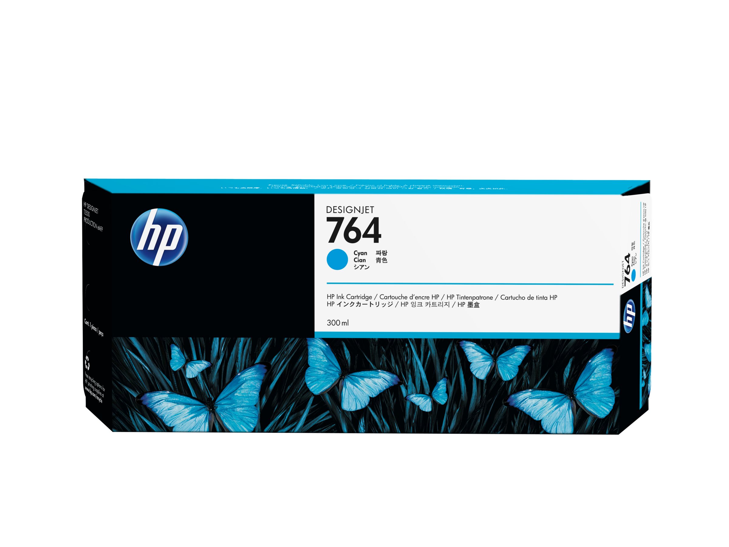 HP 764 - 300 ml - Cyan - original - Tintenpatrone