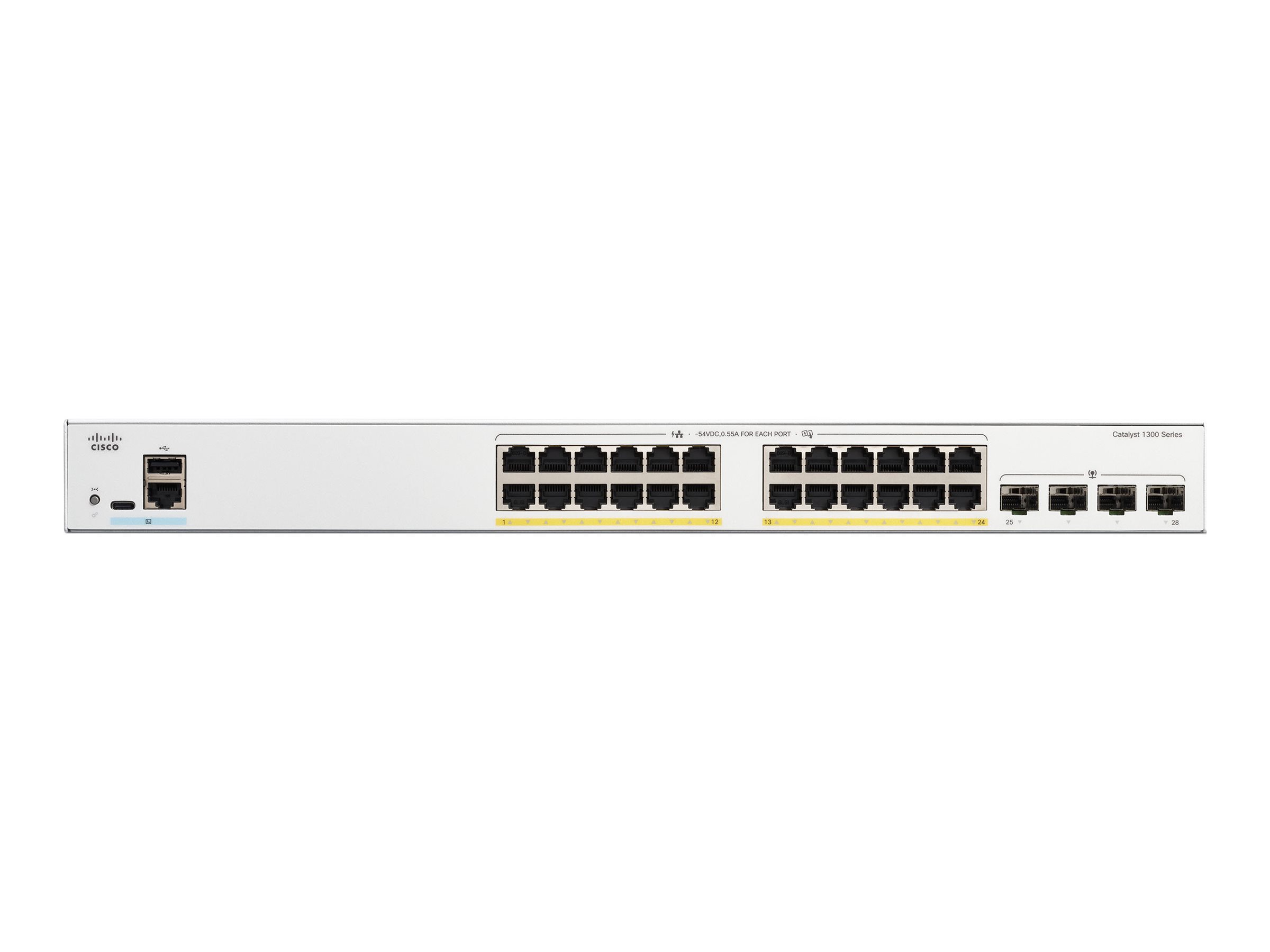 Cisco Catalyst 1300-24FP-4G - Switch - L3 - managed - 24 x 101001000 (PoE+)