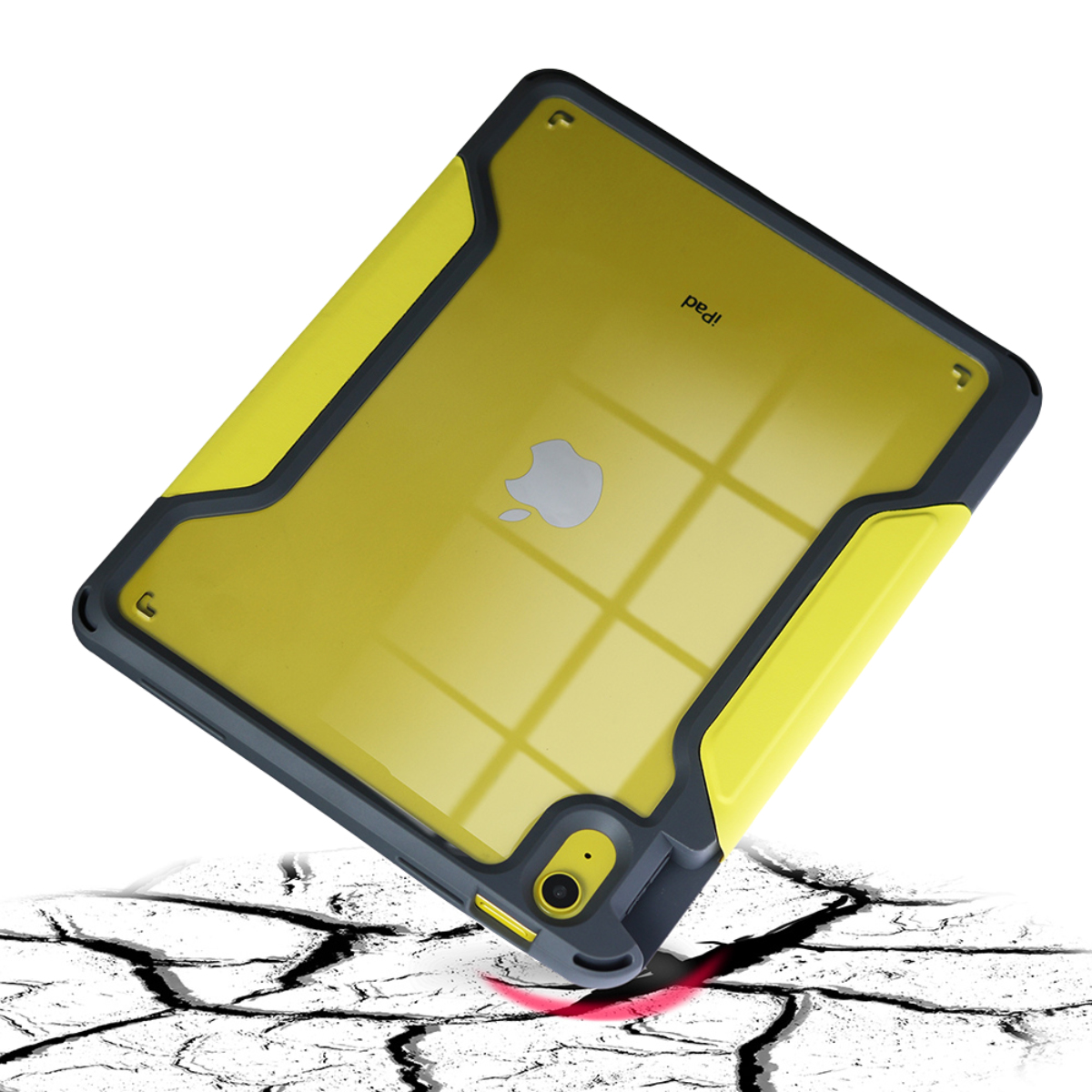 DEQSTER Rugged MAX Case 10.9 - für iPad 10te Gen. - Schutzhülle - starker Schutz - Robust - transparente Rückseite, Ansicht 2
