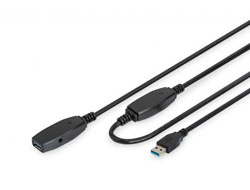 DIGITUS Aktives USB 3.0 Verlängerungskabel 15 m