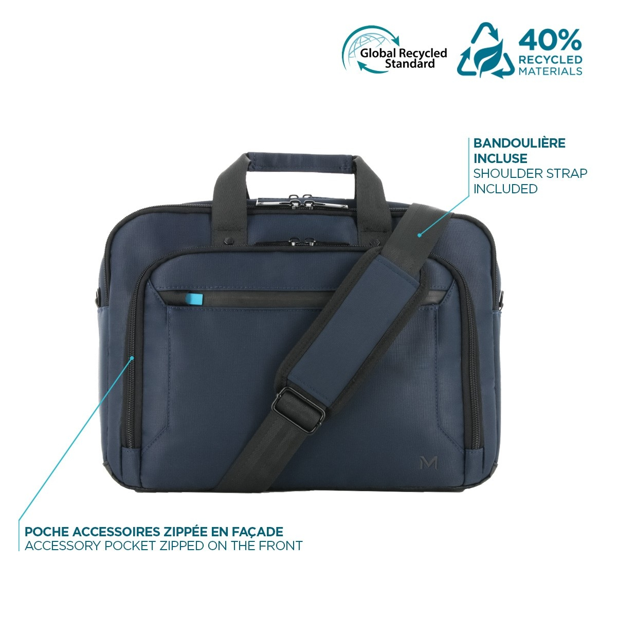 Mobilis Executive 4 Twice - Notebook-Tasche - oben beladbar, 40 % Recyclinganteil, Ansicht 3