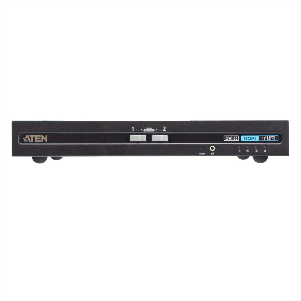 ATEN CS1182D4 USB 4K DVI Secure KVM - KVM-Umschalter - 2-Port