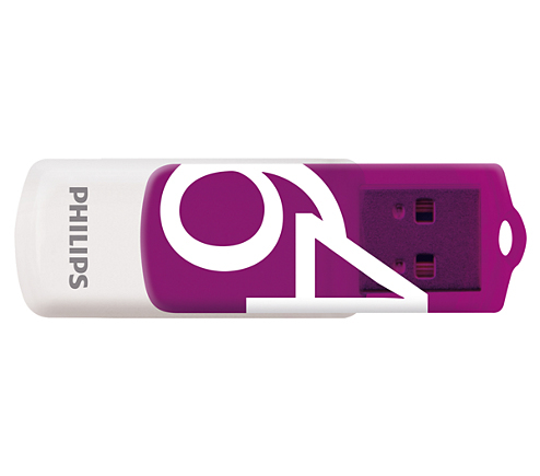 Philips FM64FD05B Vivid Edition 2.0 - USB-Flash-Laufwerk - 64 GB - USB 2.0 (Packung mit 2), Ansicht 3