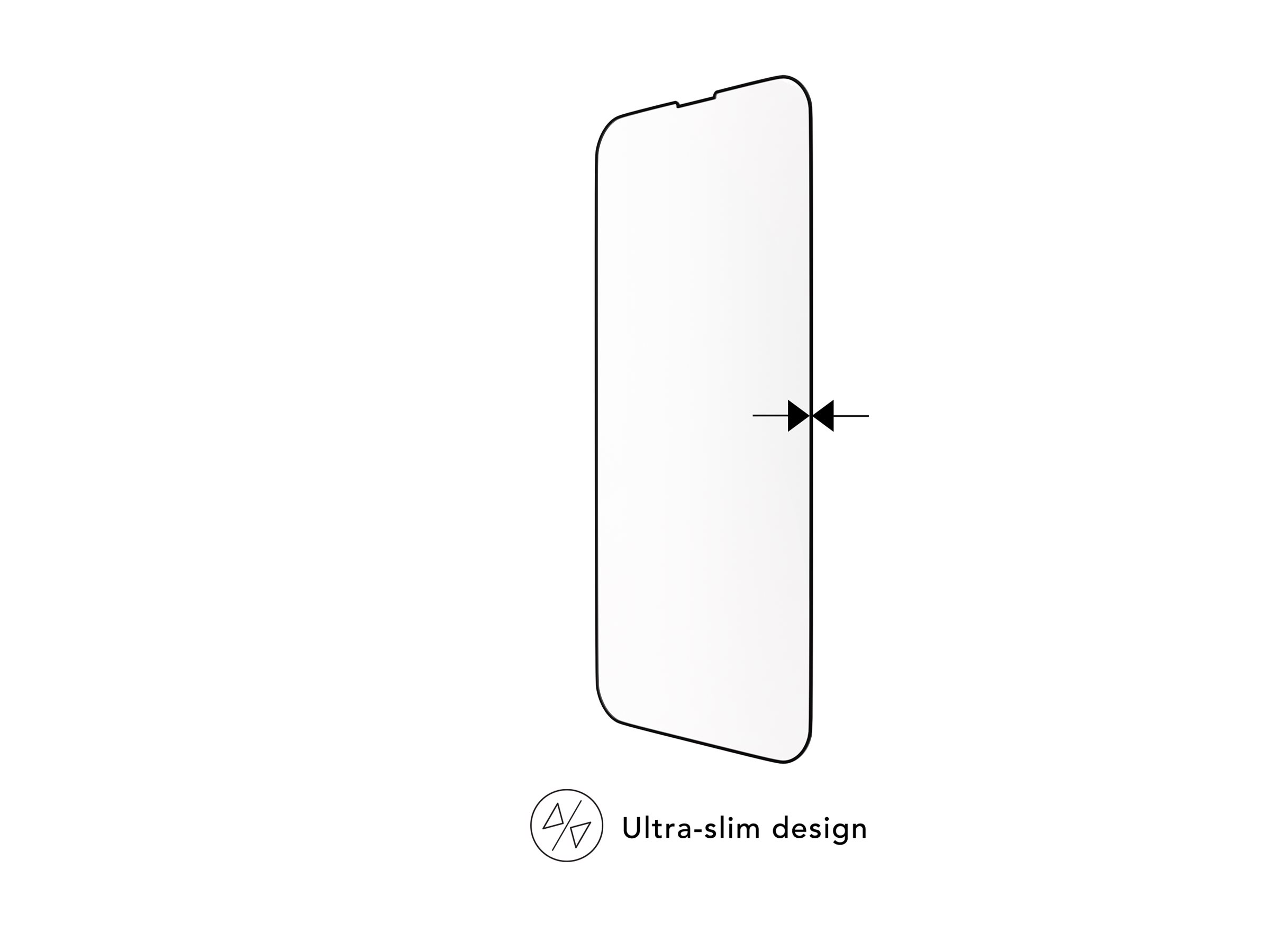 dbramante1928 Eco-shield - Bildschirmschutz für Handy - Rahmenfarbe schwarz - für Apple iPhone 13 - 13 Pro - 14, Ansicht 3