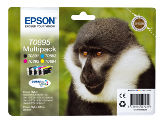 Epson T0895 Multipack - 4er-Pack - Schwarz Gelb Cyan Magenta