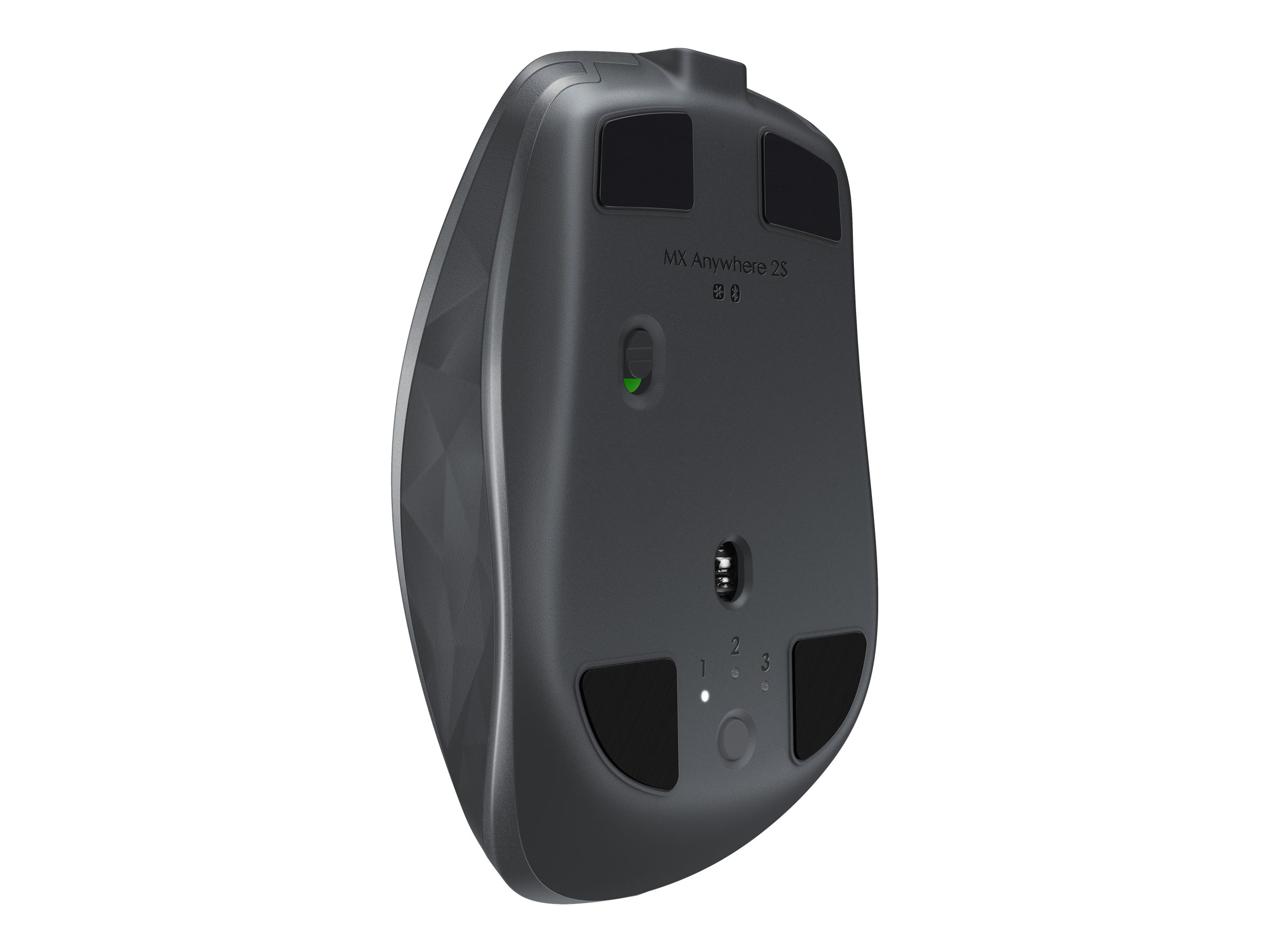 Logitech MX Anywhere 2S - Maus - Laser - 7 Tasten - kabellos - 2.4 GHz Bluetooth - kabelloser Empfänger (USB)