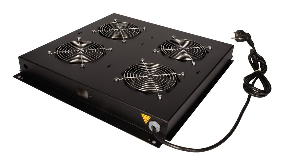 ROLINE Rack - Lüfter Kit - with 4 fans - Dach - Jet Black, RAL 9005 - 48.3 cm (19), Ansicht 2