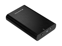 Conceptronic HDD Gehäuse 2.5"/3.5" USB 3.0 SATA HDDs/SSDs sw - HDD-Wechselrahmen - 2,5