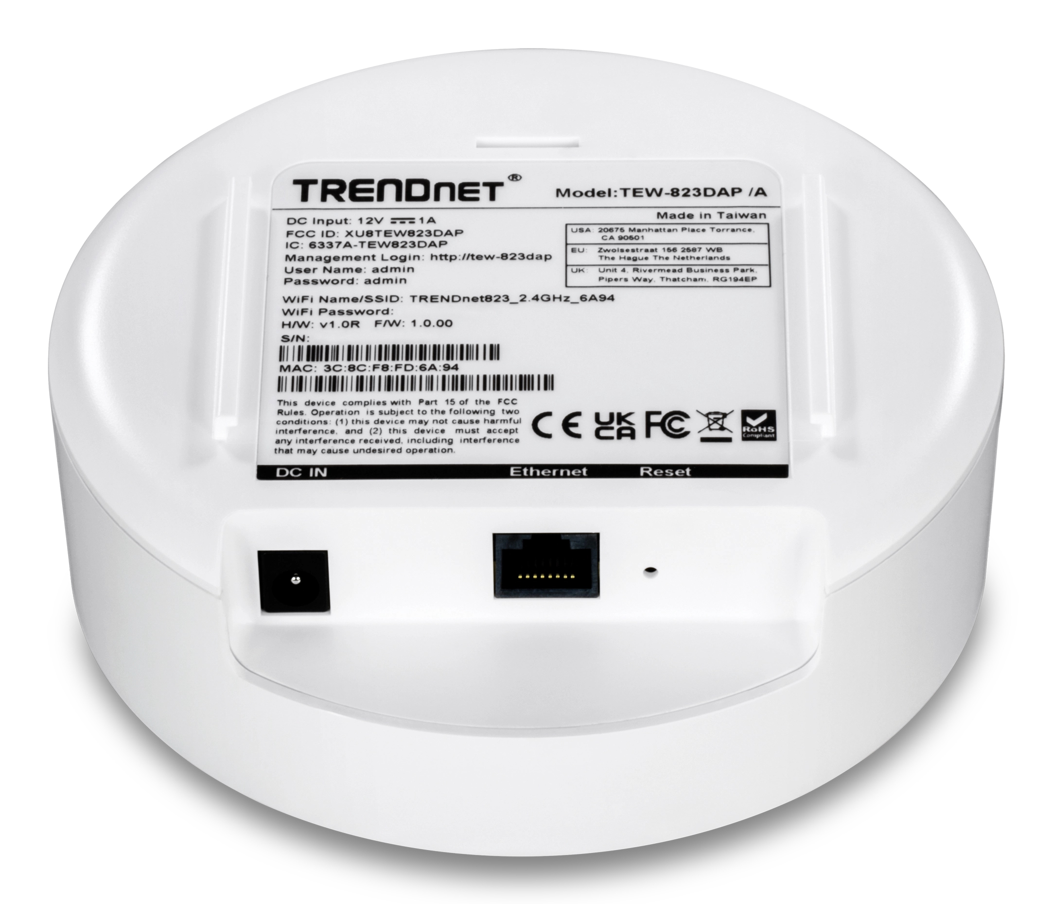 TRENDnet AC1300 DUAL BAND POE INDOOR - Power over Ethernet, Ansicht 3