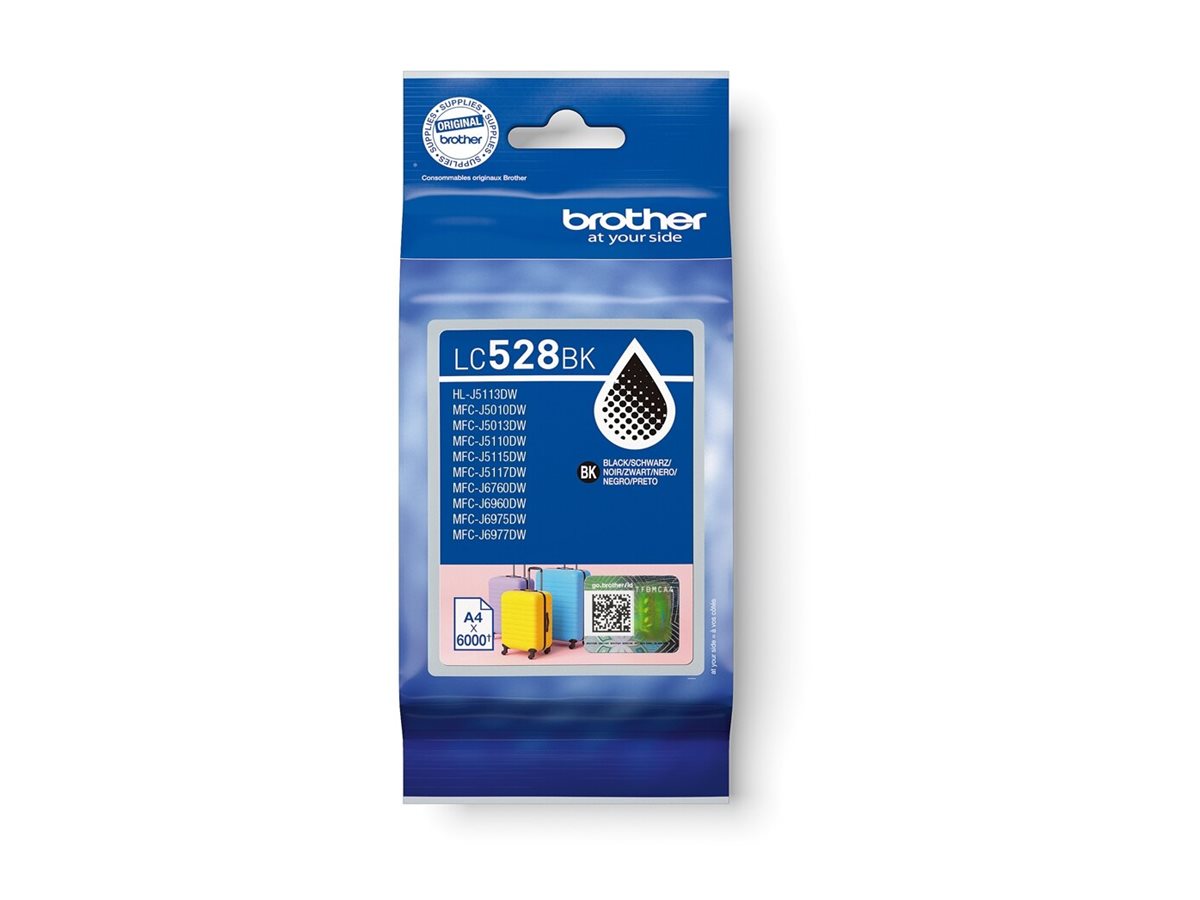 Brother LC528BK - Schwarz - original - Kissenverpackung