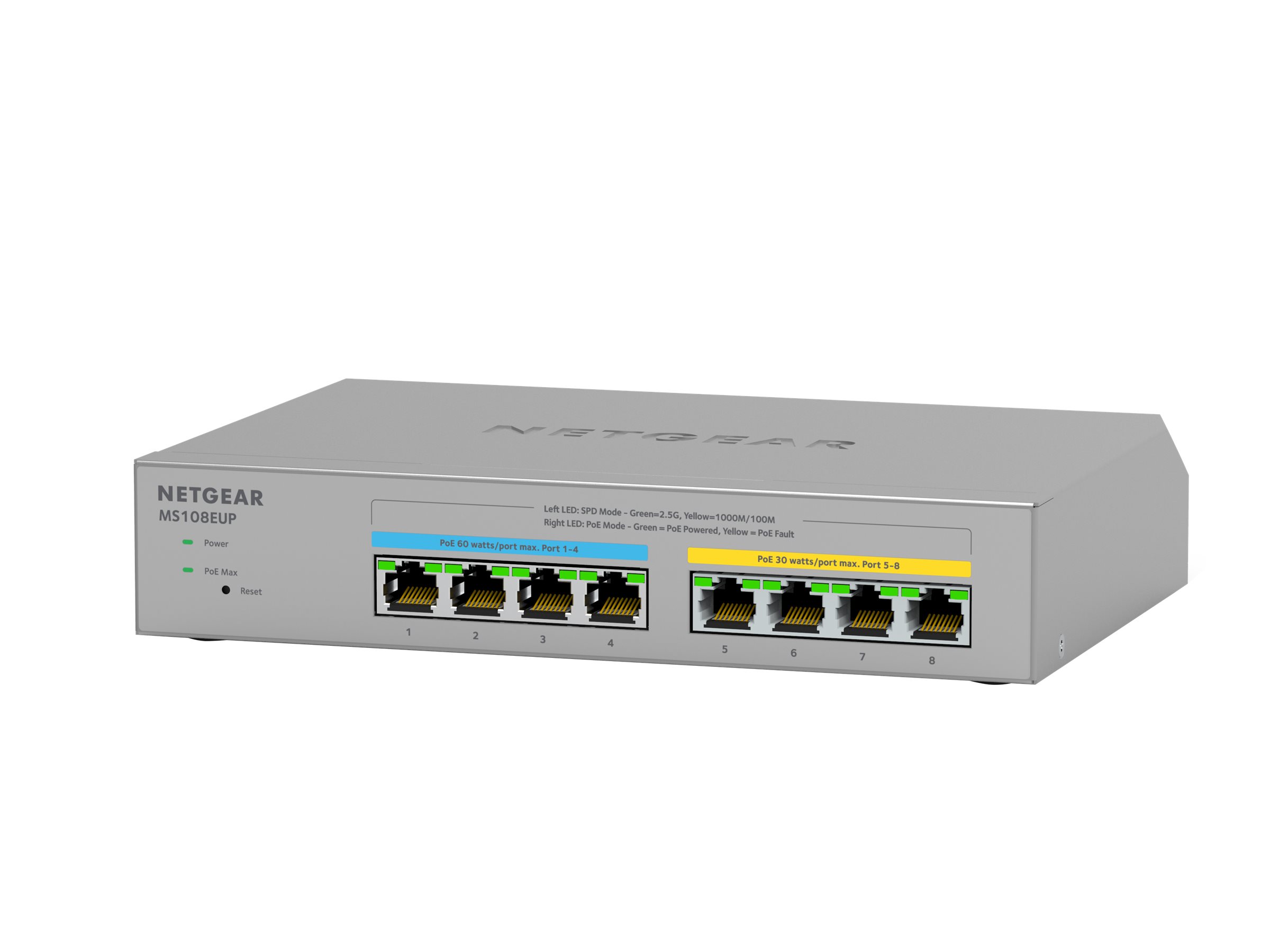 NETGEAR 8P 2.5G ULTRA60 POE++ SWITCH (MS108EUP-100EUS)