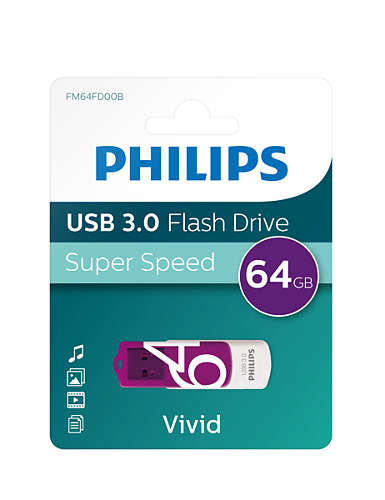 Philips FM64FD00B Vivid Edition 3.0 - USB-Flash-Laufwerk, Ansicht 3