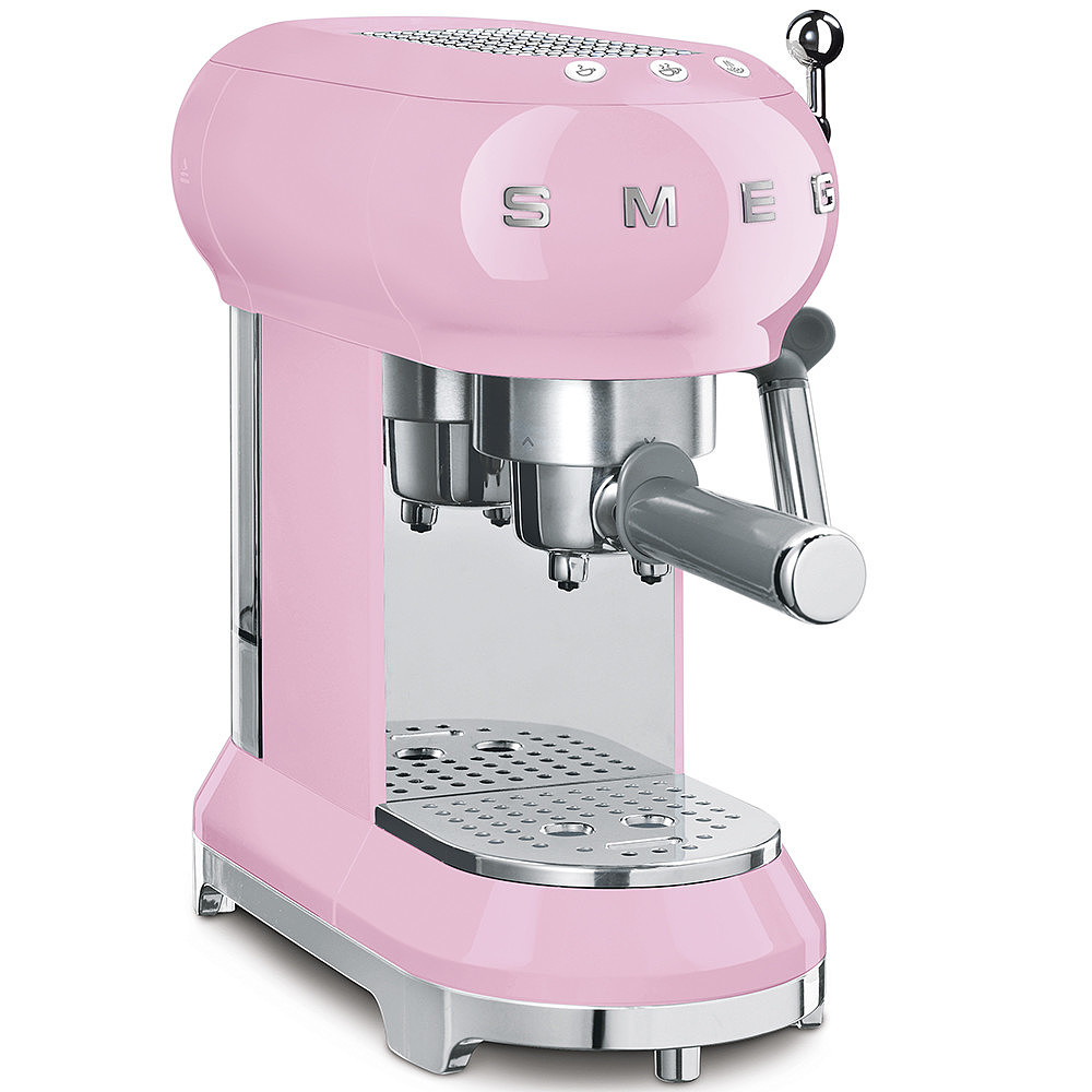 SMEG ECF01PKEU - Espressomaschine - 1 l - Gemahlener Kaffee - 1350 W - Pink