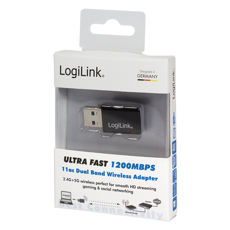 LogiLink Wireless Ultra Fast 1200 Mbps 11ac Dual Band Adapter, Ansicht 4