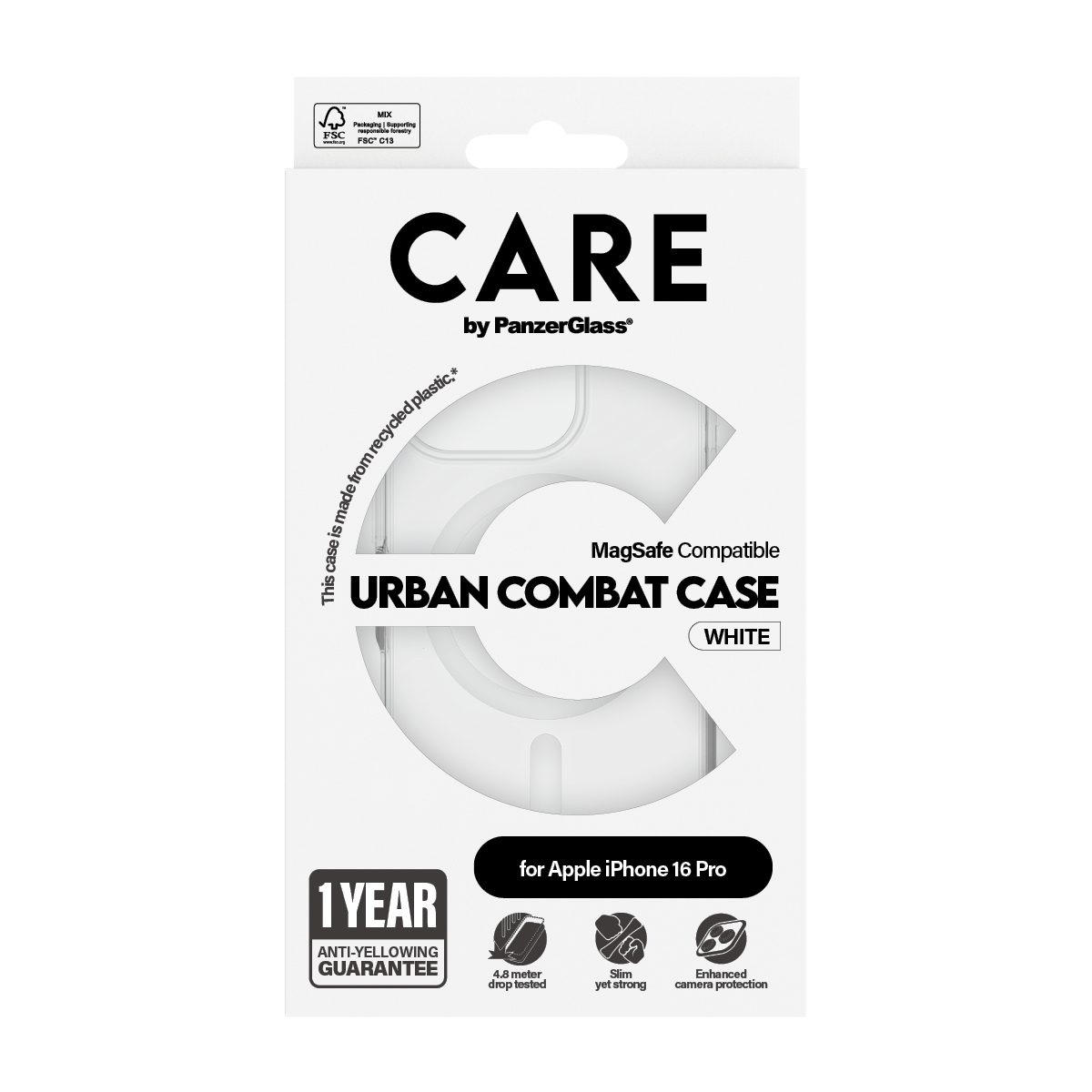 PanzerGlass CARE by PanzerGlass Urban Combat - Hintere Abdeckung für Mobiltelefon - kompatibel mit MagSafe, Ansicht 3