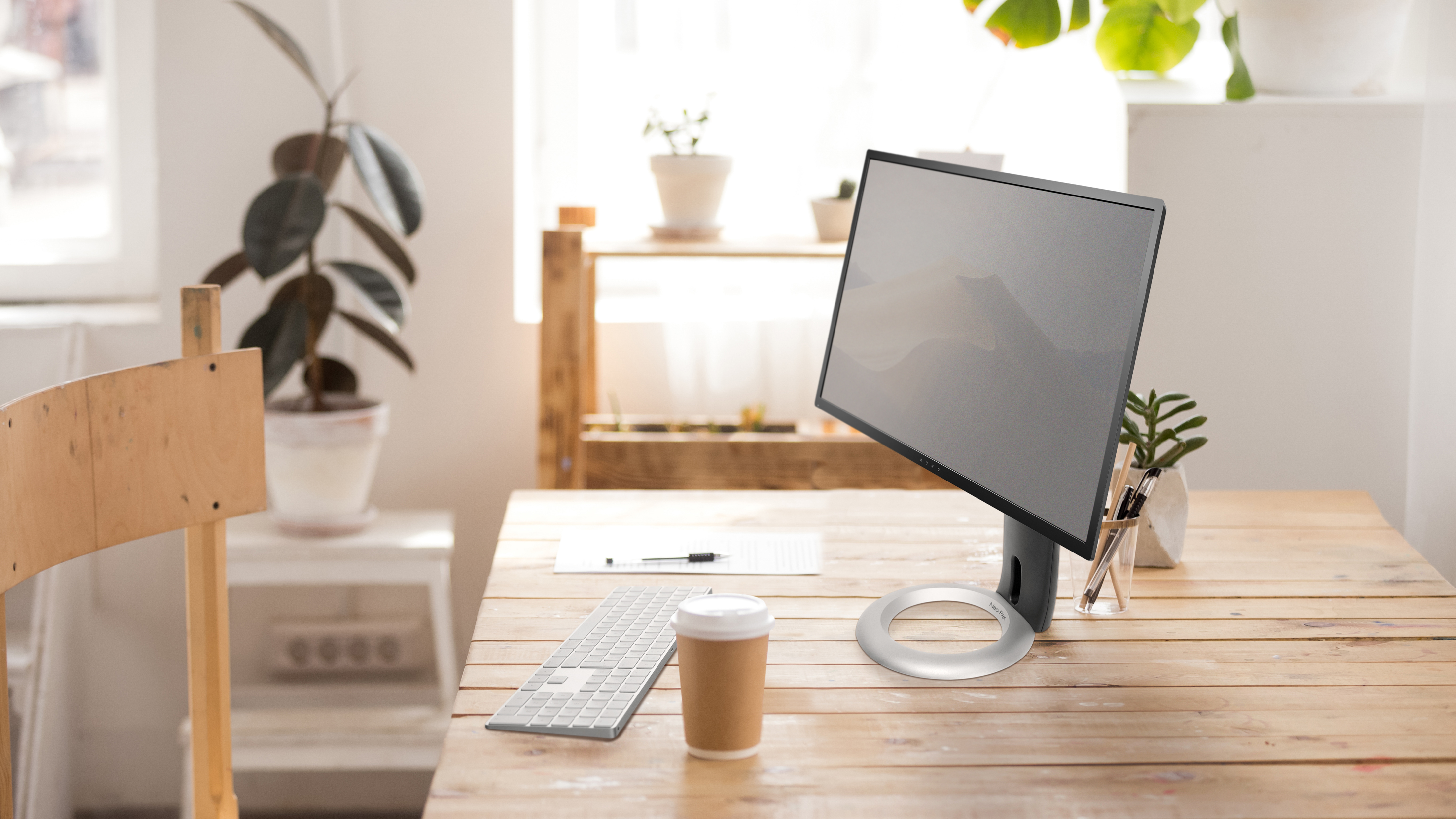 Ergotron Neo-Flex - Aufstellung - für Monitor - Schwarz, Silber - Bildschirmgröße: bis zu 68,6 cm (bis zu 27 Zoll), Ansicht 2