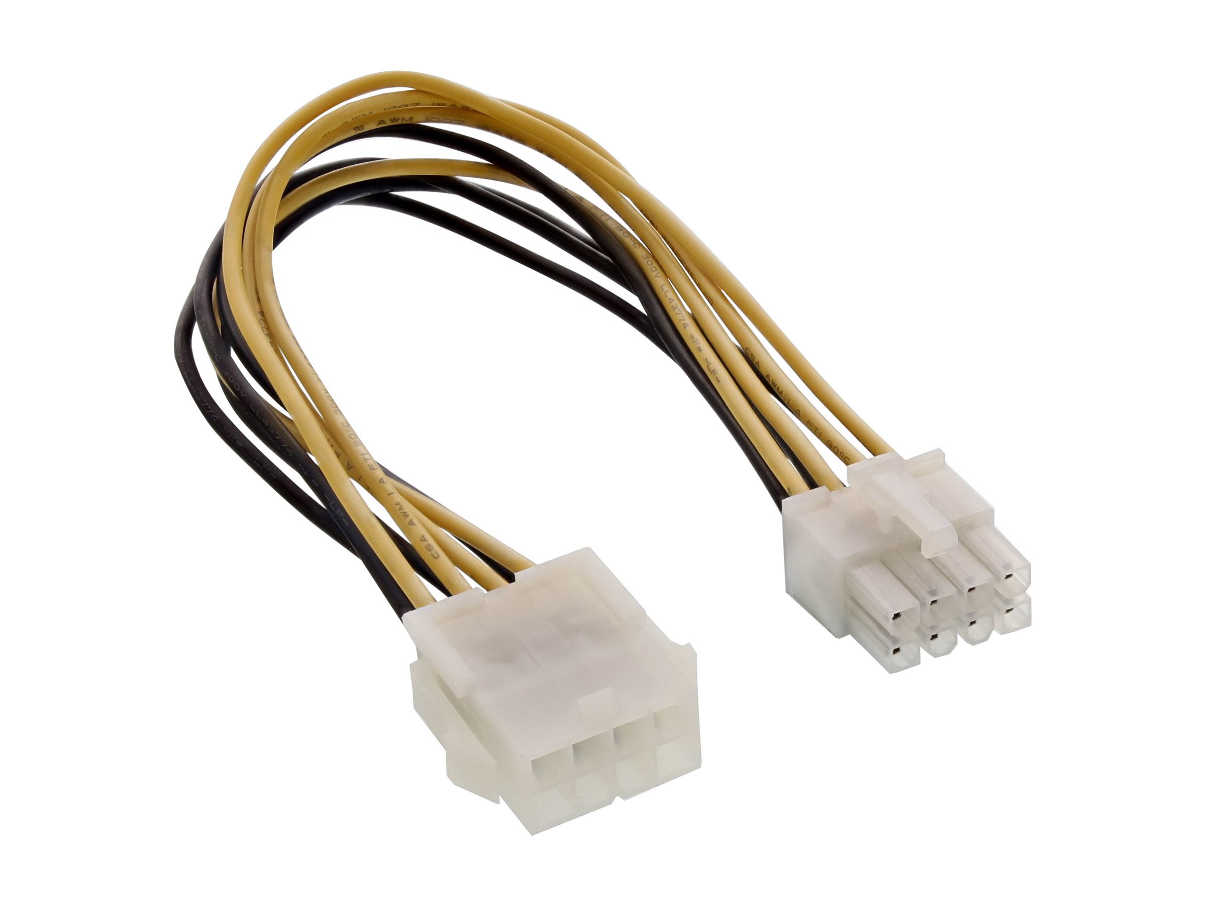 InLine Strom Verlängerung intern - Netzteil zu Mainboard 8pol. ST  BU - 020m