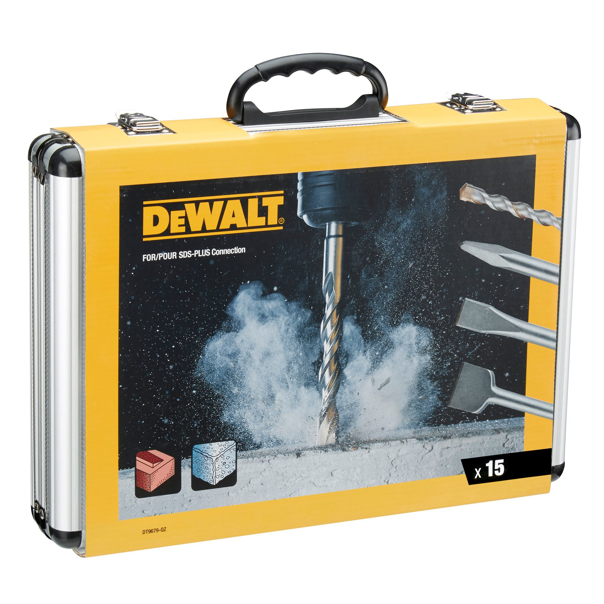 DeWalt DT9679 SDS-plus Bohrer-/Meißel-Zubehörset inkl. Koffer, 15-tlg., Ansicht 4