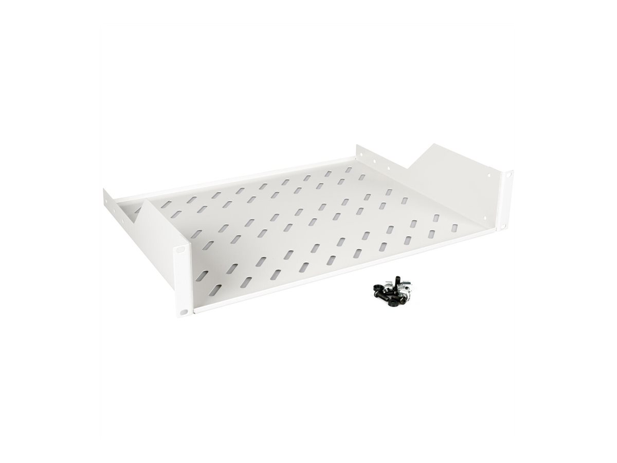ROLINE 19 Zoll Fachboden 2 HE 350 T 25kg Tragkraft grau, Ansicht 3