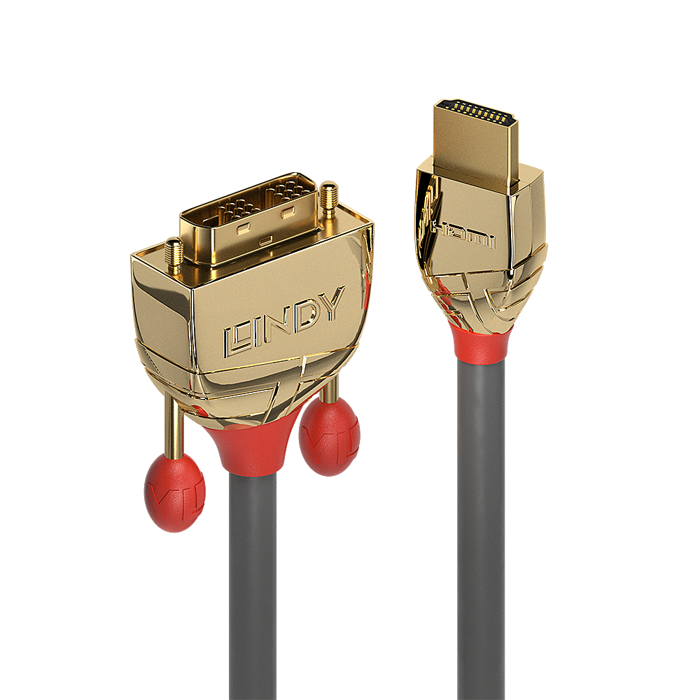 Lindy Gold Line - Videokabel - HDMI (M) bis DVI-D (M), Ansicht 2