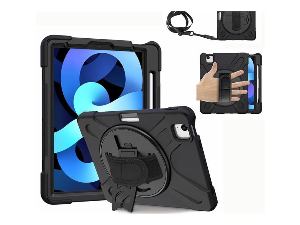 eSTUFF AUSTIN - Hintere Abdeckung für Tablet - Polycarbonat, Silikon - Schwarz - für Apple 11-inch iPad Air (M2), Ansicht 2
