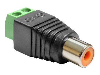 Delock Adapter RCA female > Terminal Block - Video-  Audio-Adapter