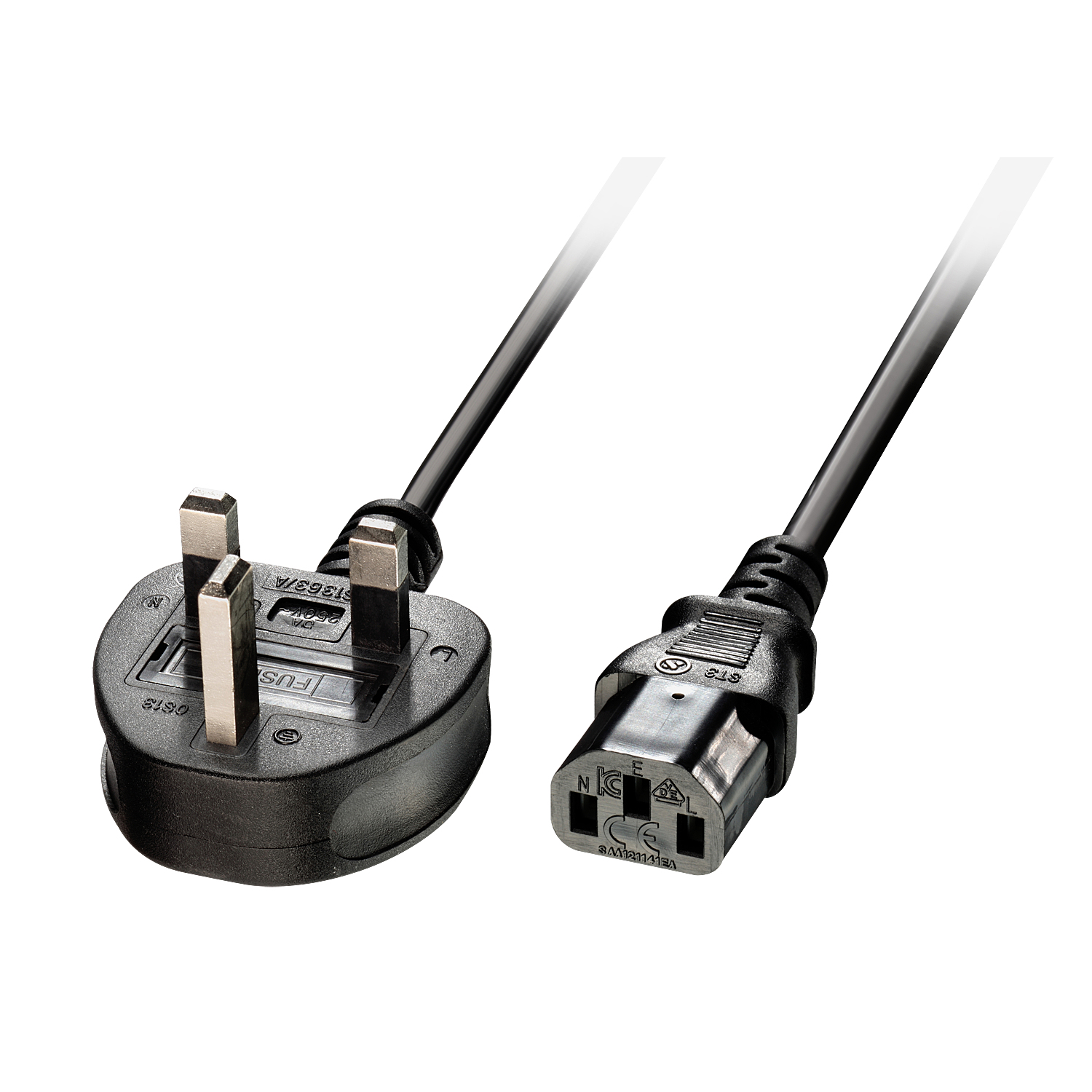 Lindy Stromkabel - power IEC 60320 C13 zu BS 1363 (M), Ansicht 3