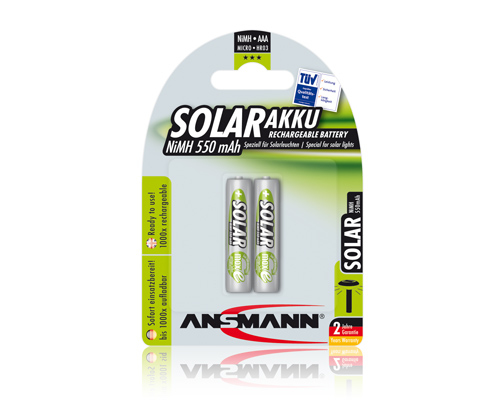 Ansmann Solar - Batterie 2 x AAA - NiMH - (wiederaufladbar), Ansicht 2