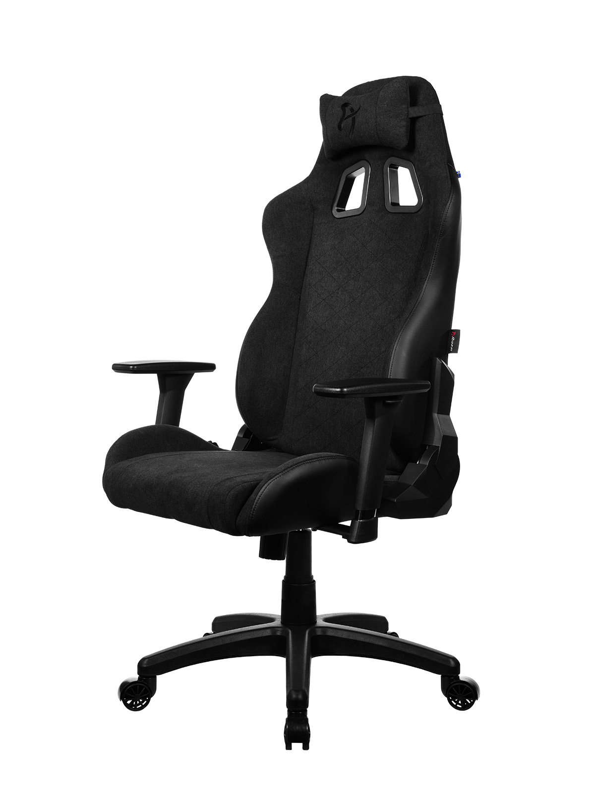 Arozzi Gaming Stuhl Avanti, Pure Black SoftFabric, 120 kg, Gepolsterter Sitz, Gepolsterte Rückenlehne, Ansicht 3