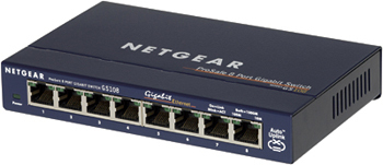Netgear GS108 - Switch - 8 x 10/100/1000 - Desktop, Ansicht 2