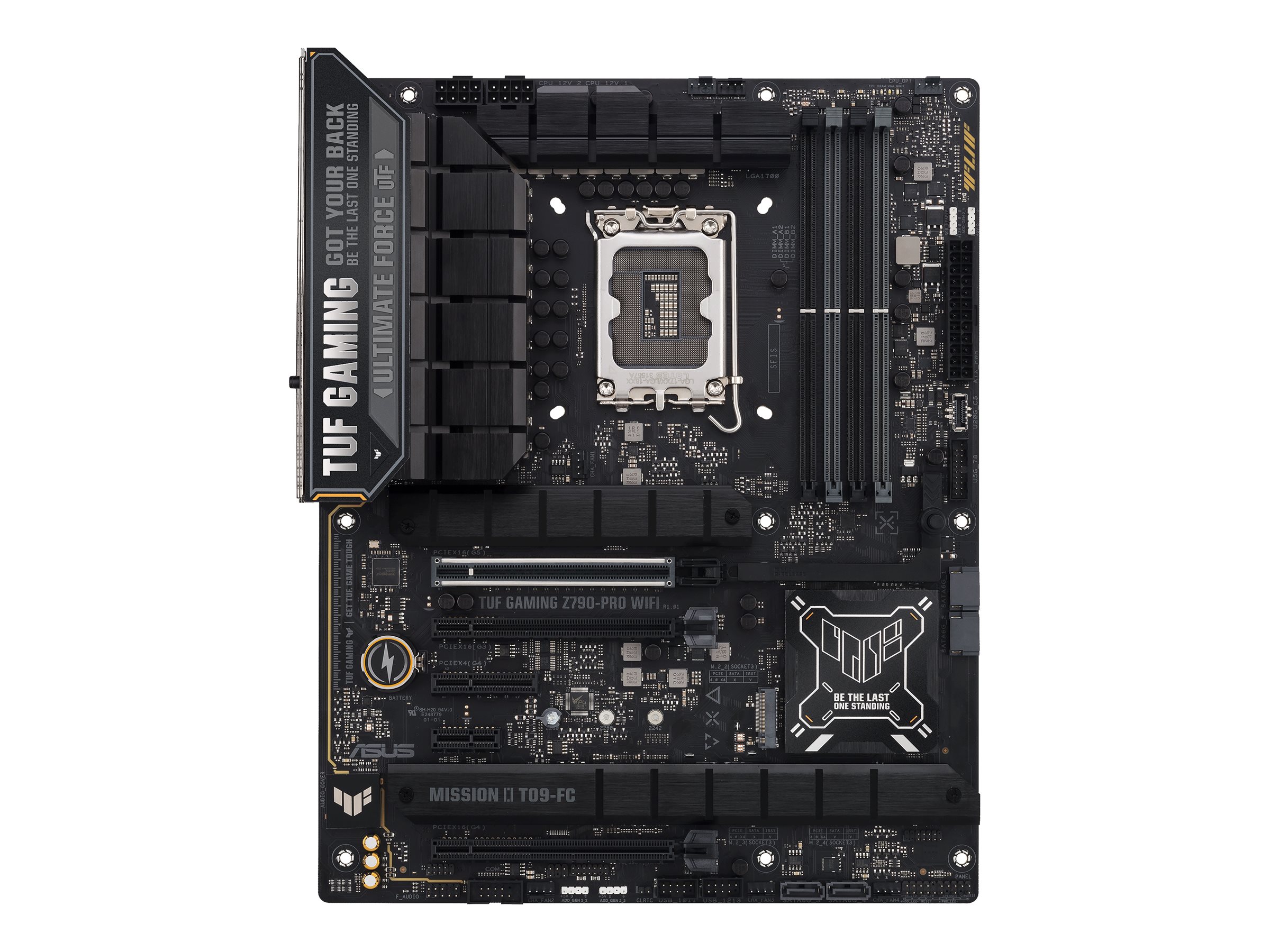 ASUS TUF GAMING Z790-PRO WIFI - Motherboard - ATX - LGA1700-Sockel - Z790 Chipsatz - USB-C 3.2 Gen 2x2 USB-C 3.2 Gen2 USB 3.2 Gen 1 USB 3.2 Gen 2 - Wi-Fi Bluetooth - Onboard-Grafik (CPU erforderlich)
