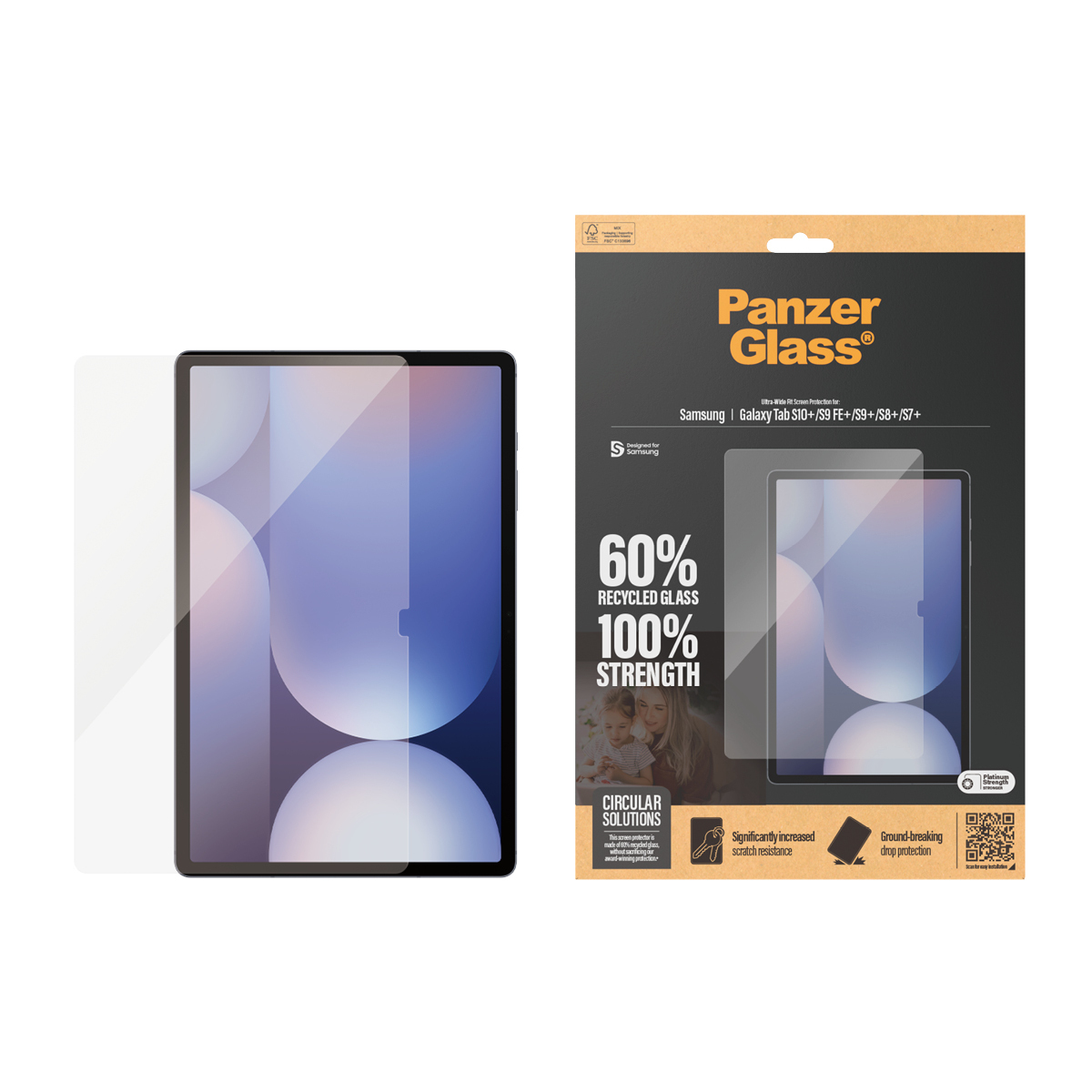 PanzerGlass Displayschutz Samsung Galaxy Tab S7+| S8+| S9+| S9 FE+| S10+|..., Ansicht 4