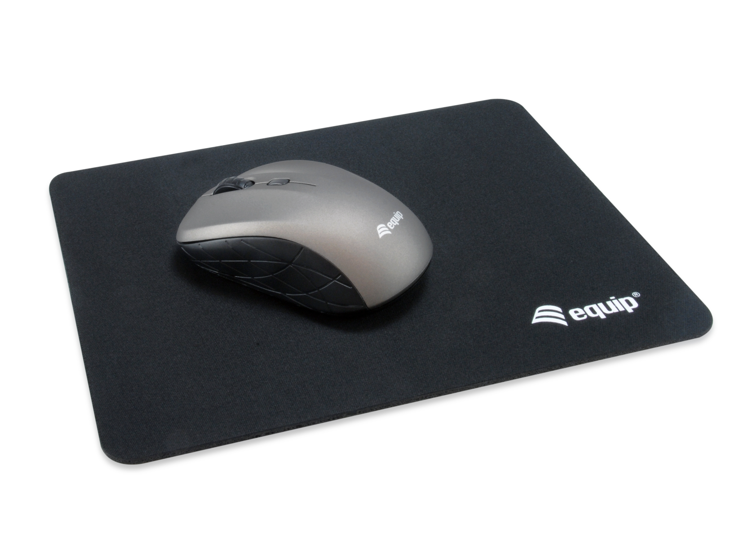Equip Optische Mini Maus kabellos - Beidhändig - Optisch - RF Wireless - 1600 DPI - Grau, Ansicht 2