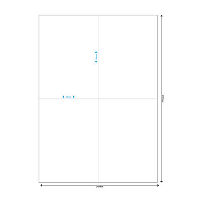 MEDIARANGE Matt - permanenter Klebstoff - Mattes Weiß - A6 (105 x 148 mm), Ansicht 2