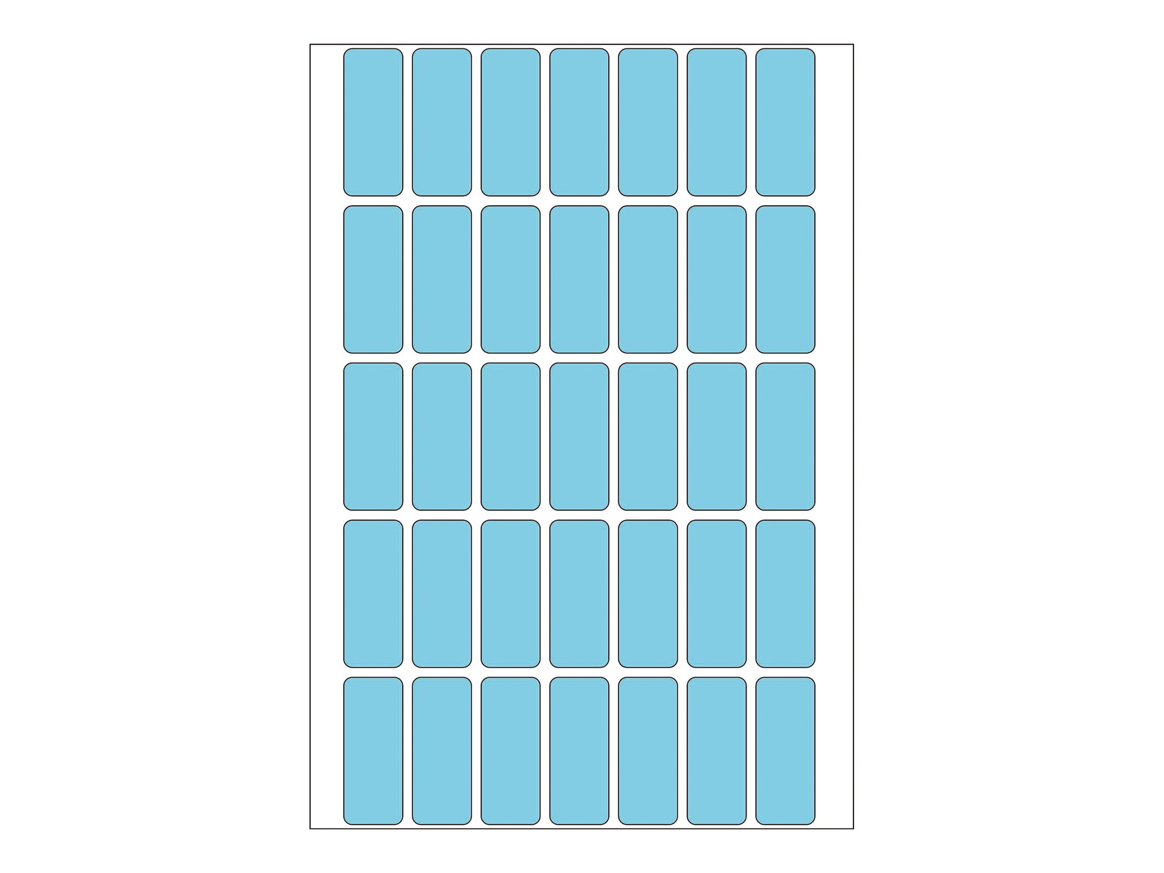 HERMA Permanenter Klebstoff - Blau - 12 x 30 mm 1120 Etikett(en) (32 Bogen x 35)