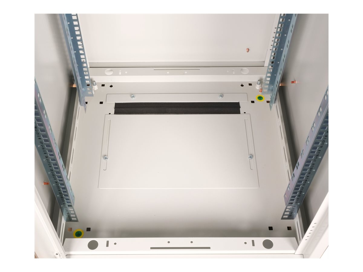 ROLINE 19 Zoll Netzwerkschrank Pro 22 HE 600x600 BxT Glastür grau, Ansicht 4