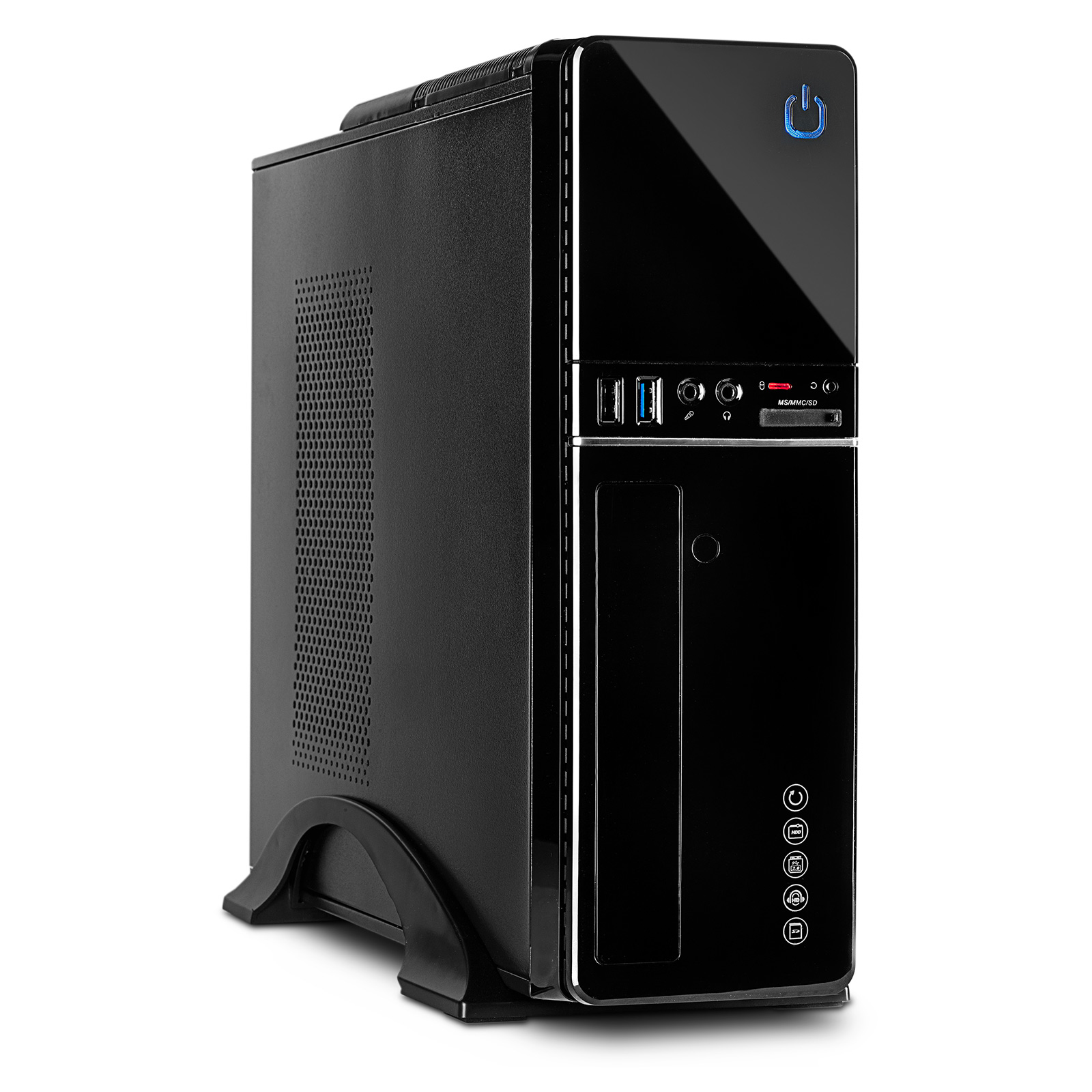 Inter-Tech IT-607 Tower Mini ITX Sort