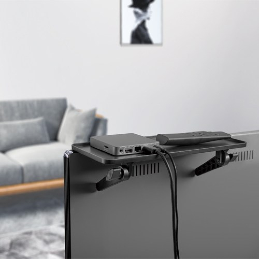 Techly ICA-DRS 902 - Schwarz - Kunststoff - Kunststoff - 1 Regale - 6 kg - Freistehend, Ansicht 2