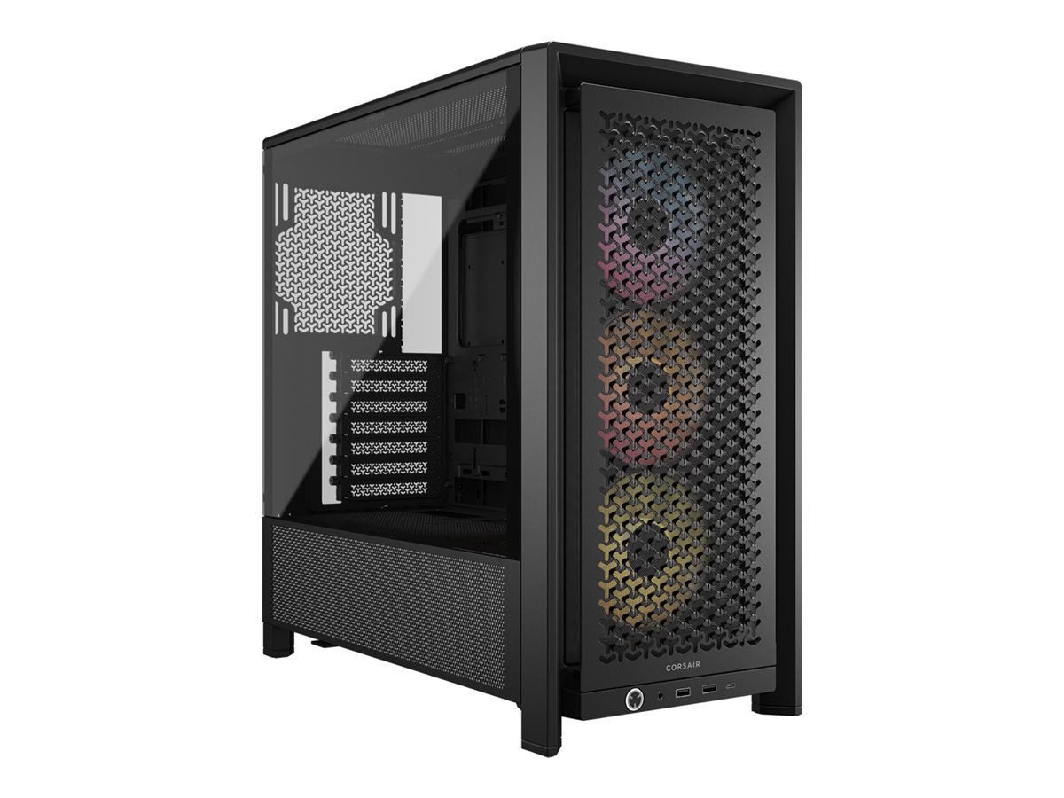 Corsair FRAME 4000D RS ARGB - Midi-Tower Gaming - E-ATX - Seitenteil mit Fenster (gehärtetes Glas)