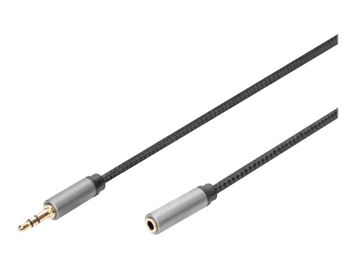 DIGITUS Audiokabel - mini-phone stereo 3.5 mm weiblich zu mini-phone stereo 3.5 mm männlich