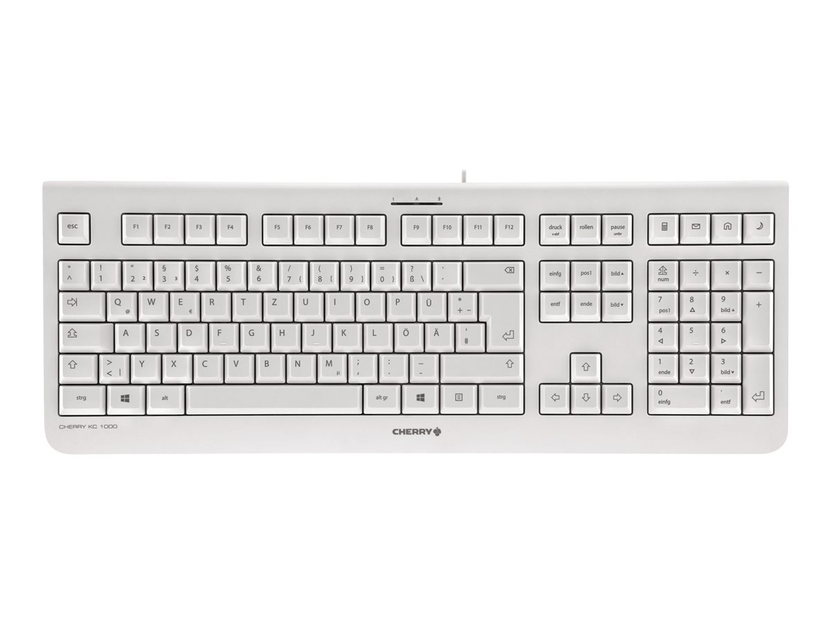 Cherry KC 1000 - Tastatur - Pan-Nordic - Hellgrau