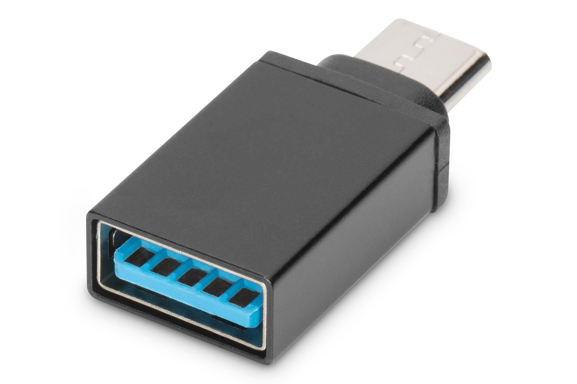 DIGITUS USB Type-C Adapter, Type-C - A, USB C, USB A, Schwarz