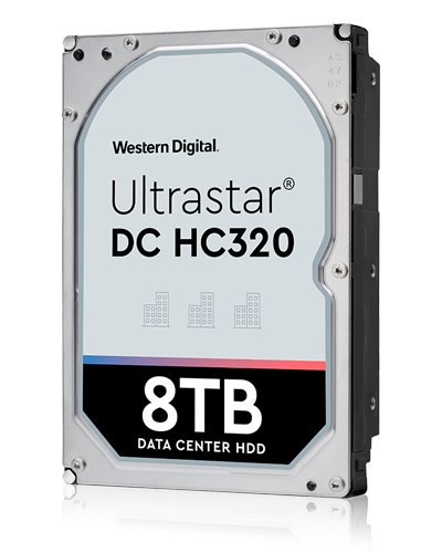 WD Ultrastar DC HC320, 8 TB, 7200 RPM, 256 MB, 3.5&quot;, Serial ATA III