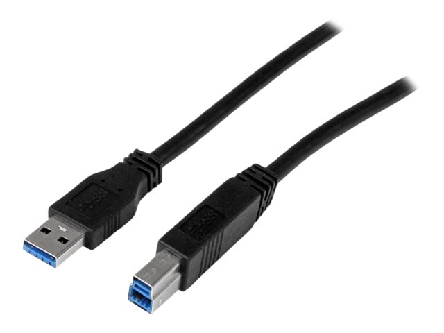 StarTech.com StarTech 2m zertifiziertes USB 3.0 SuperSpeed Kabel A auf B - Schwarz - USB 3 Anschlusskabel - Stecker/Stecker - USB-Kabel - USB Type B (M)