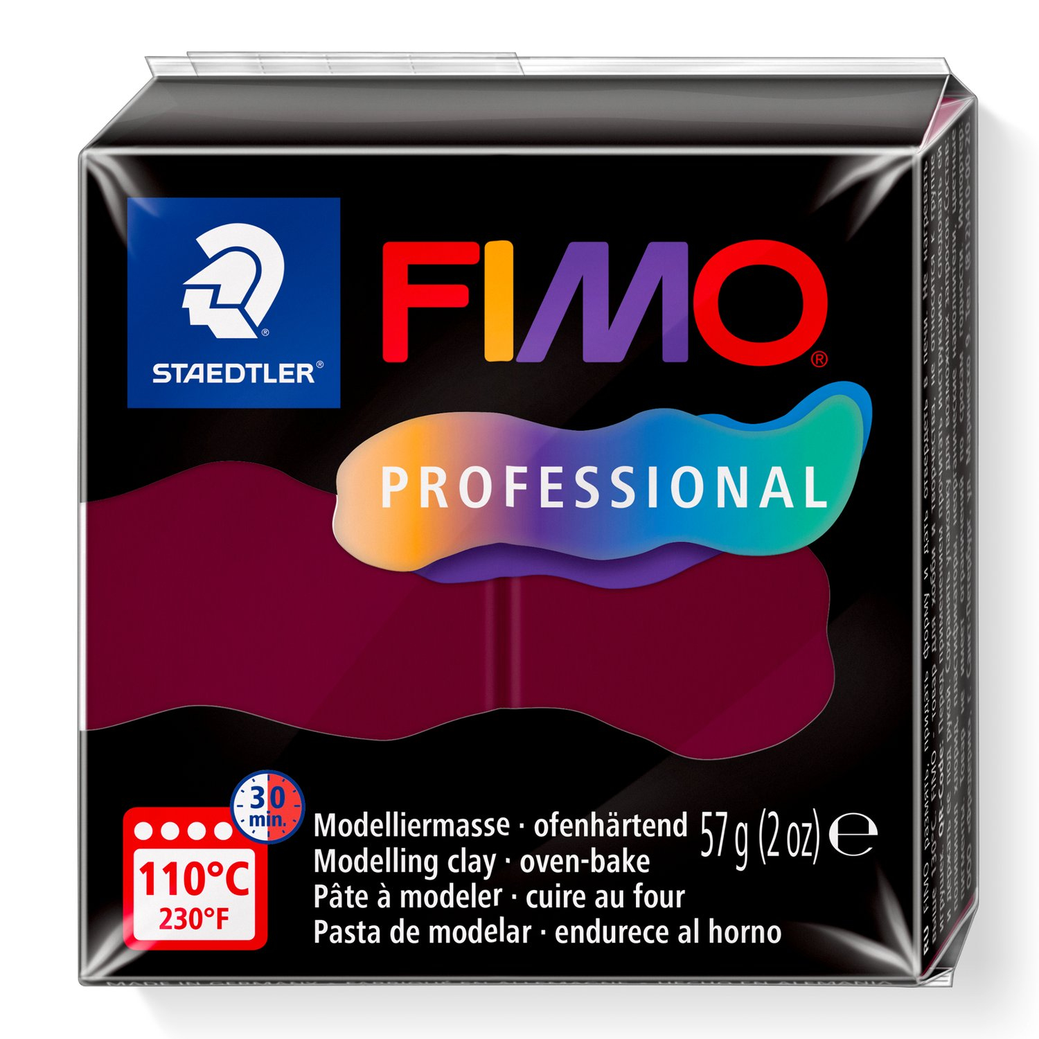 STAEDTLER Mod.masse Fimo prof 57g bordeaux, Ansicht 2