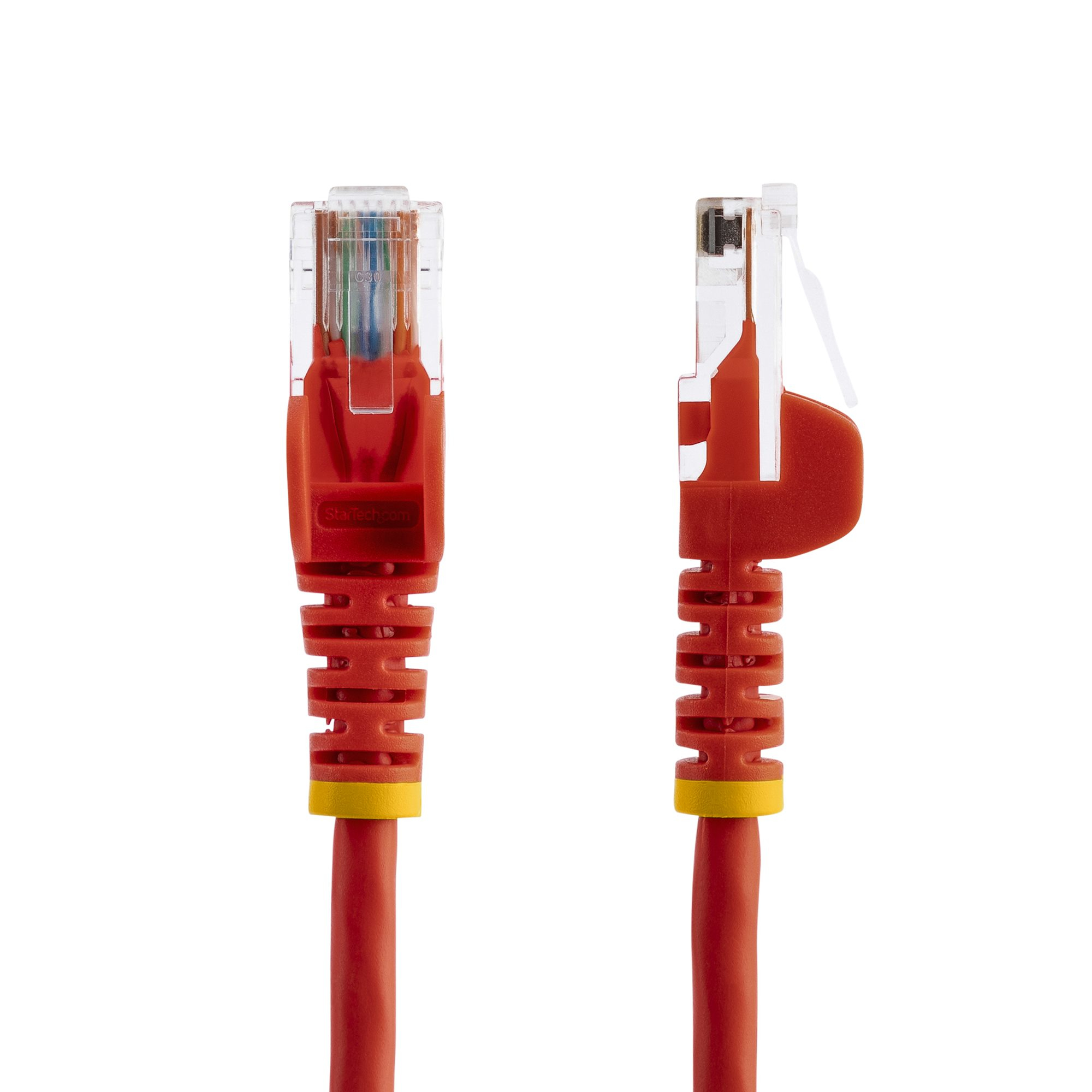 StarTech.com 3m Cat5e RJ45 UTP Netzwerkkabel Snagless - Cat 5e Patchkabel - Rot - Stecker / Stecker - Patch-Kabel, Ansicht 2
