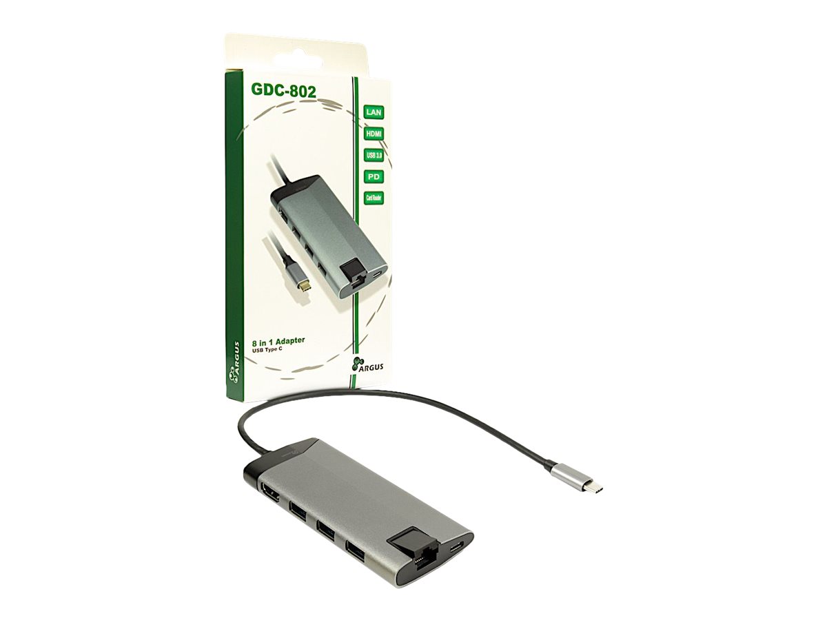 InterTech Inter-Tech Dockingstation Argus GDC-802 USB-C 1xHDMI Mobile